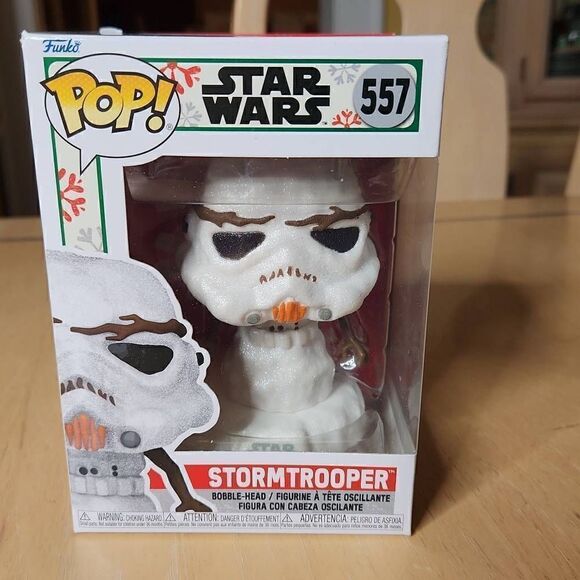 Funko Pop Star Wars Stormtrooper snowman bobblehead #557 - Picture 1 of 2